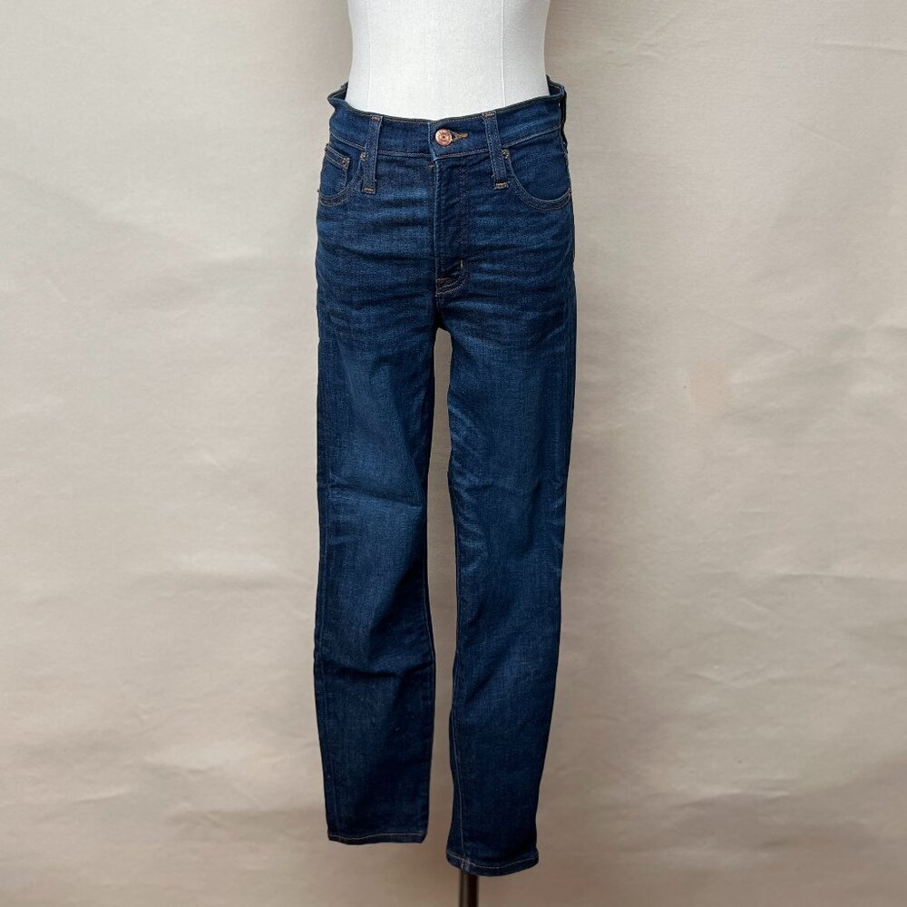 J Crew 10 Inch High Rise Toothpick Blue Jeans Size 26P